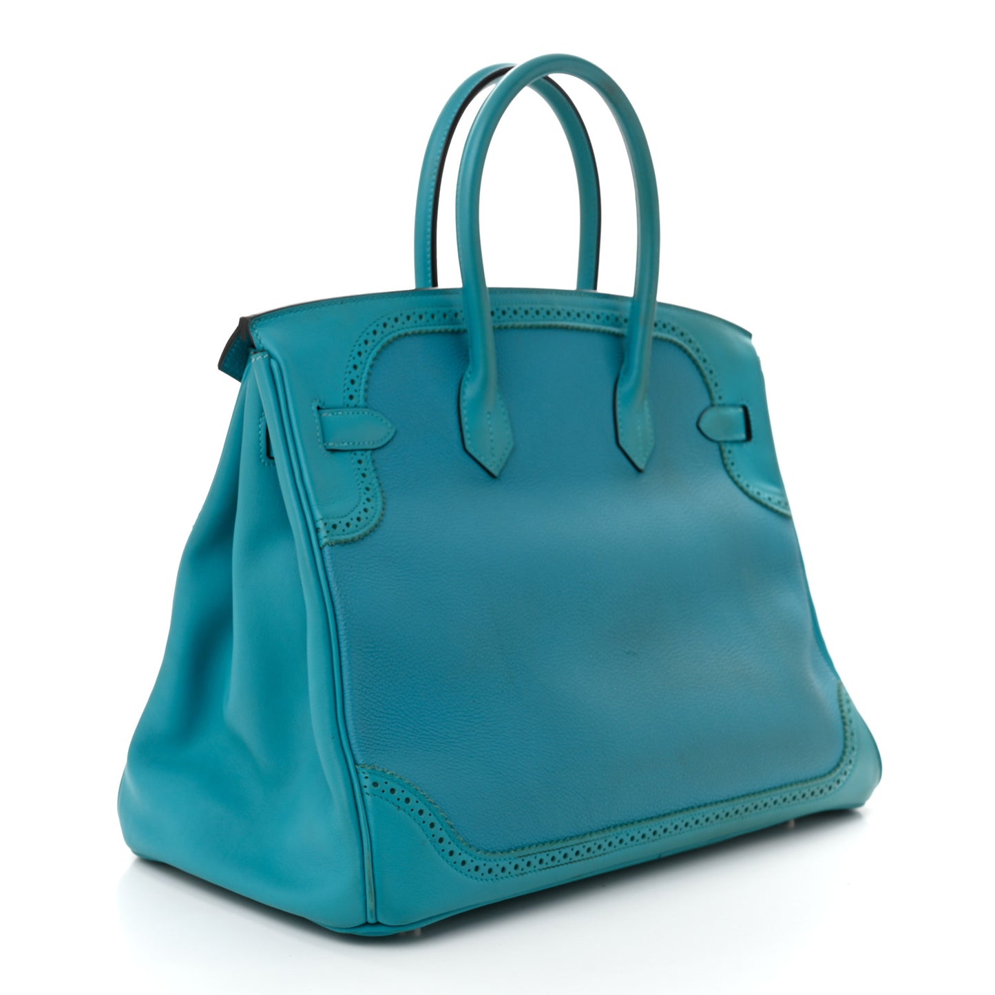 Togo Swift Ghillies Birkin 35 Turquoise