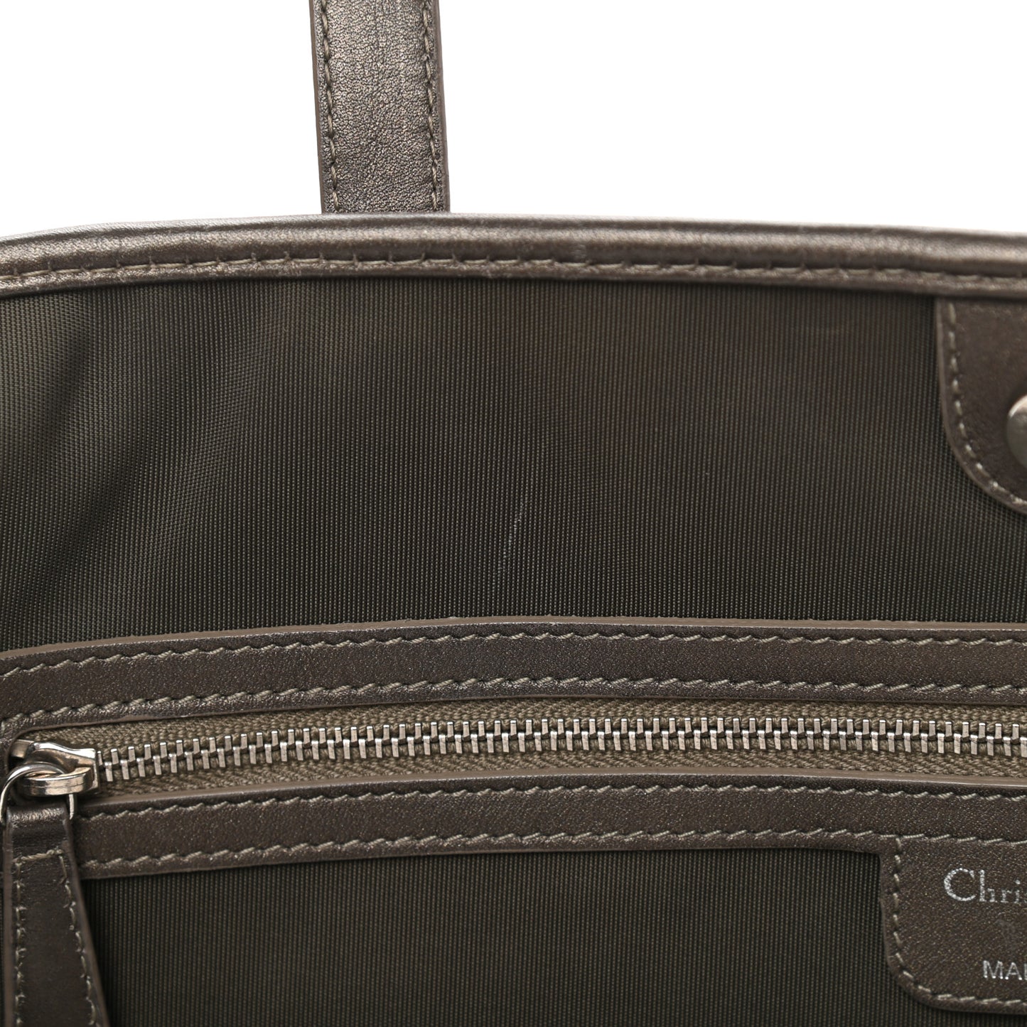 Coated Canvas Cannage Large Panarea Tote Grey