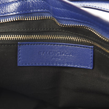 Balenciaga Chevre Gold Metallic Edge Hardware City Bleu Roi 7 of 11
