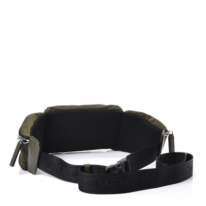 MCM Nylon Jemison Belt Bag Loden Green 2 of 9