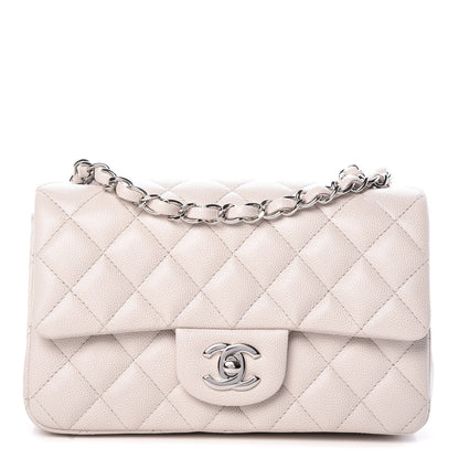 Chanel Caviar Quilted Mini Rectangular Flap Ivory 1 of 10