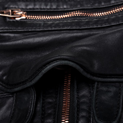 Alexander Wang Lambskin Mini Marti Backpack Washed Black Rose Gold Hardware 16 of 25