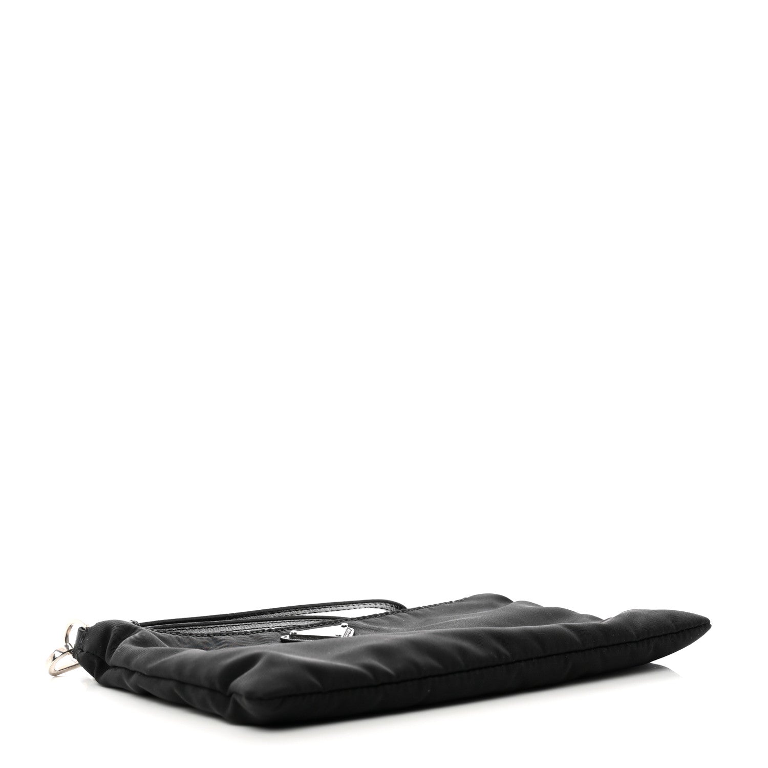 Prada Re-Nylon Saffiano Pouch Wristlet Black 4 of 6