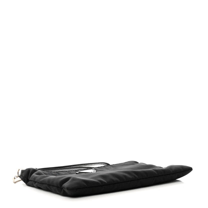 Prada Re-Nylon Saffiano Pouch Wristlet Black 4 of 6