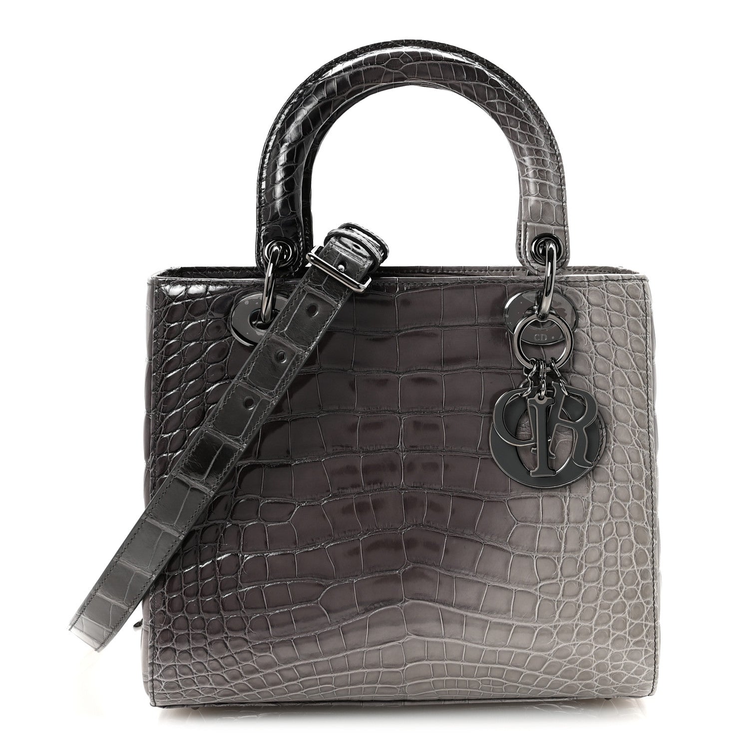 Christian Dior Alligator Medium Lady Dior Grey 1 of 9