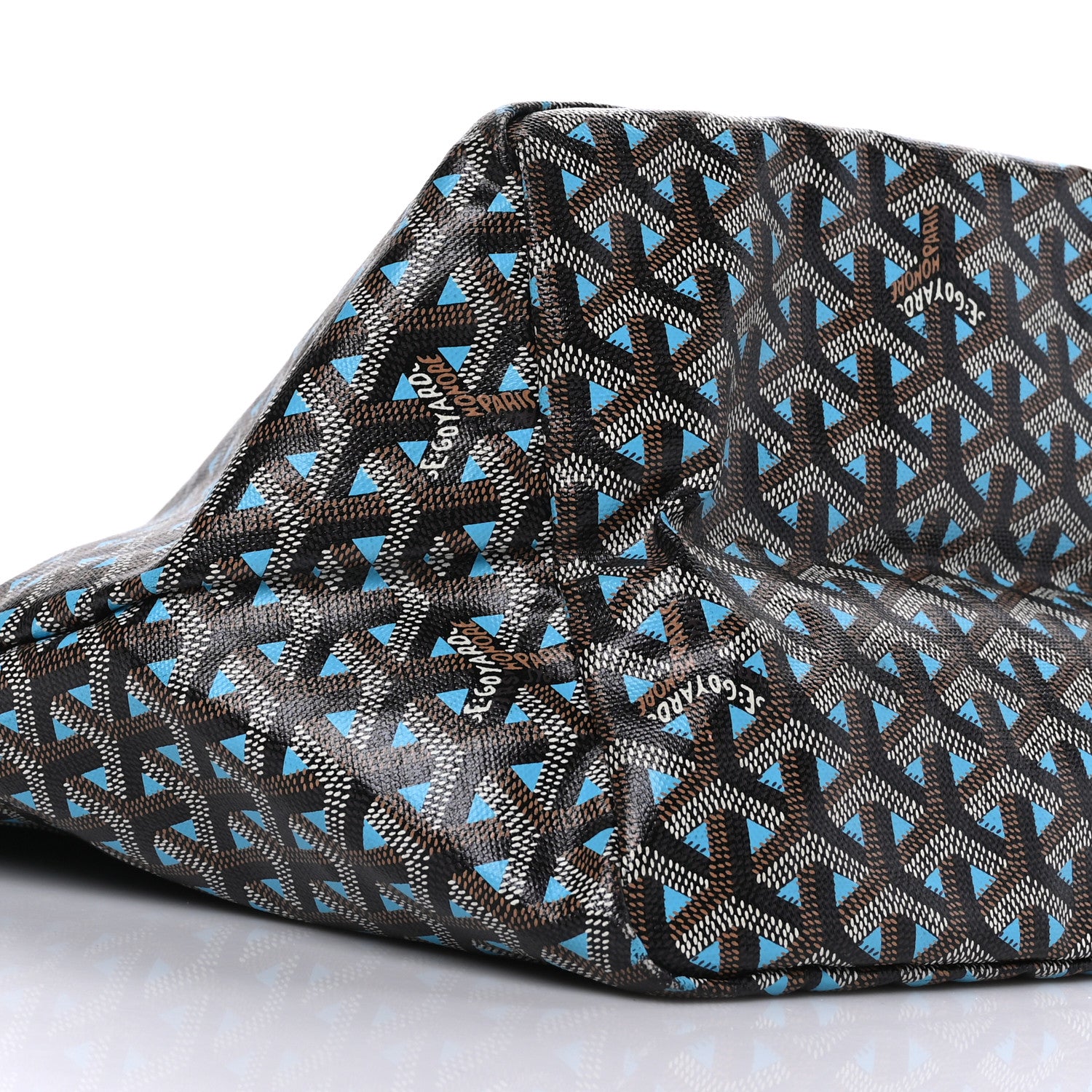 Goyard Goyardine Saint Louis Claire Voie GM Black Blue 6 of 7