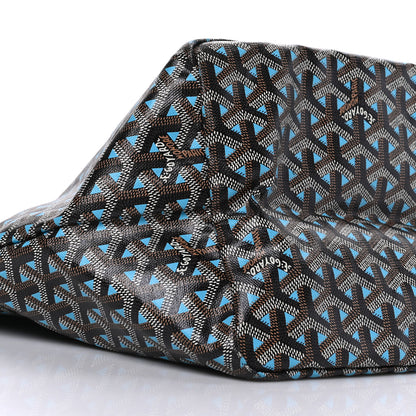 Goyard Goyardine Saint Louis Claire Voie GM Black Blue 6 of 7