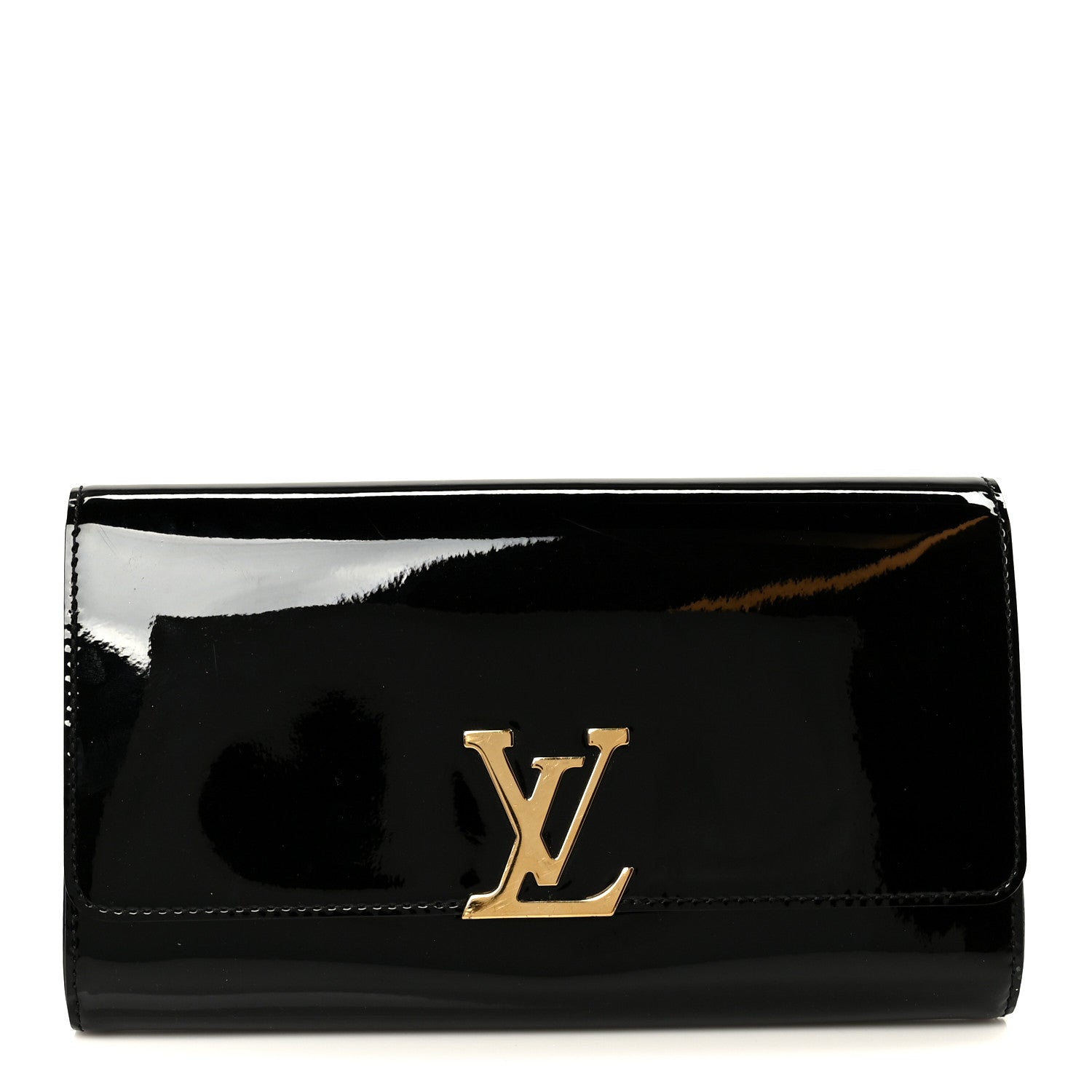 Louis Vuitton Patent Louise EW Clutch Black 1 of 7