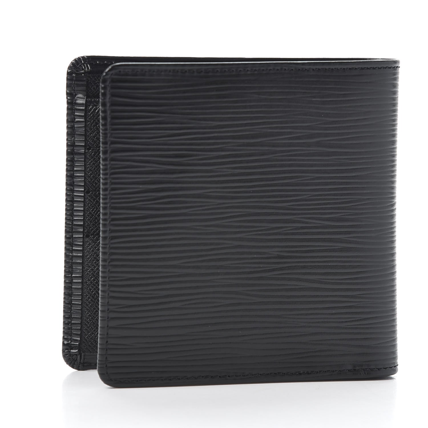 Louis Vuitton Epi Porte-Billets Cartes Credit Monnaie Wallet Black 2 of 9
