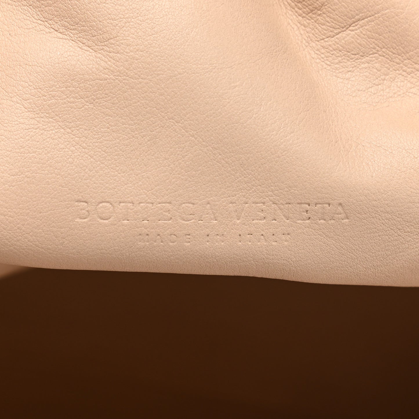 Smooth Butter Calf The Pouch Oversized Clutch Nude