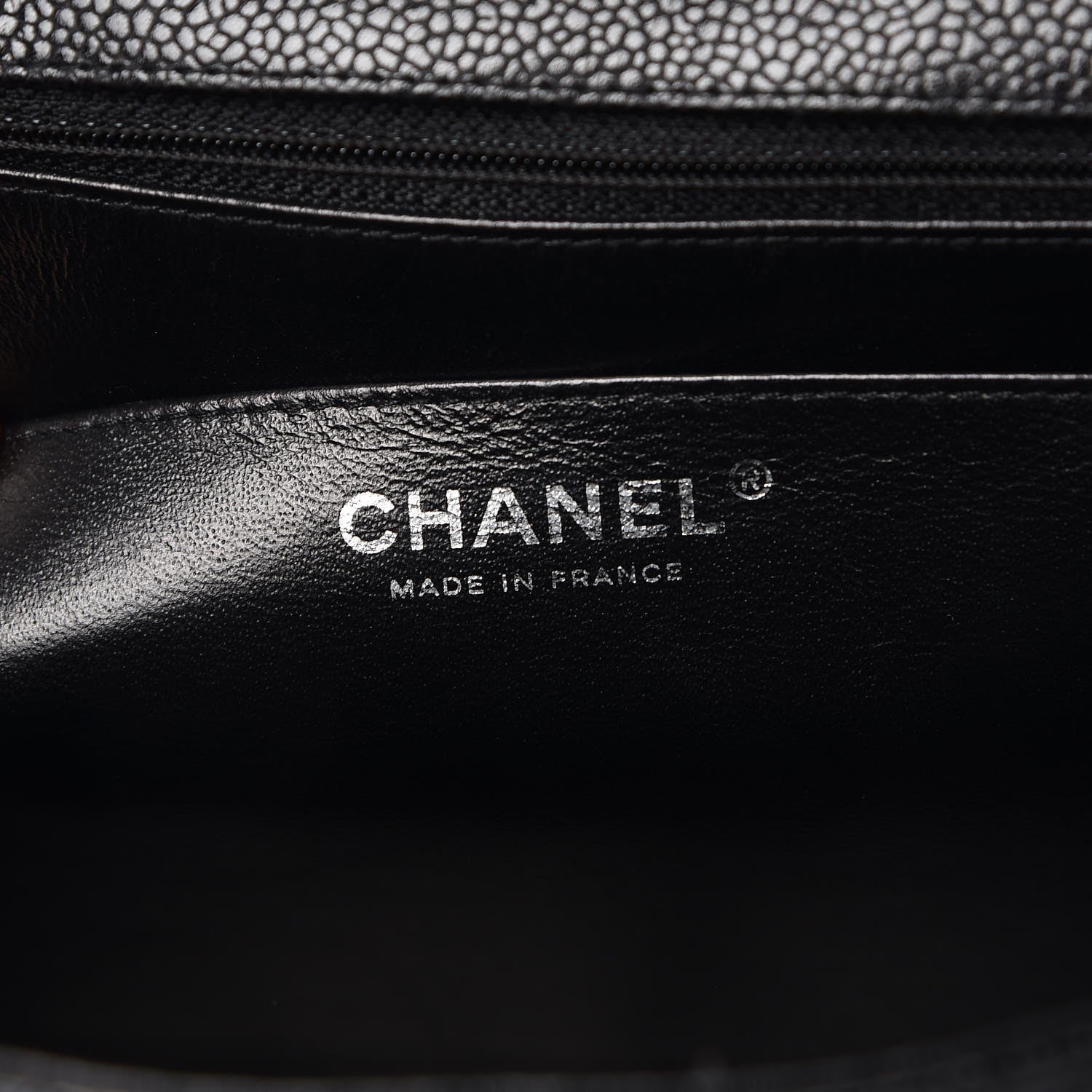 Chanel Caviar Quilted Jumbo Single Flap Black 5 of 9