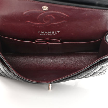Chanel Lambskin Quilted Medium Double Flap Black 5 of 21