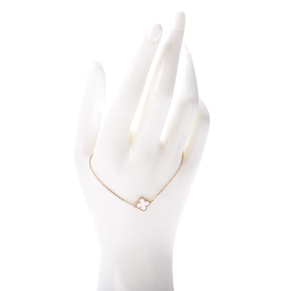 Van Cleef & Arpels 18K Yellow Gold Mother of Pearl Sweet Alhambra Bracelet 2 of 5