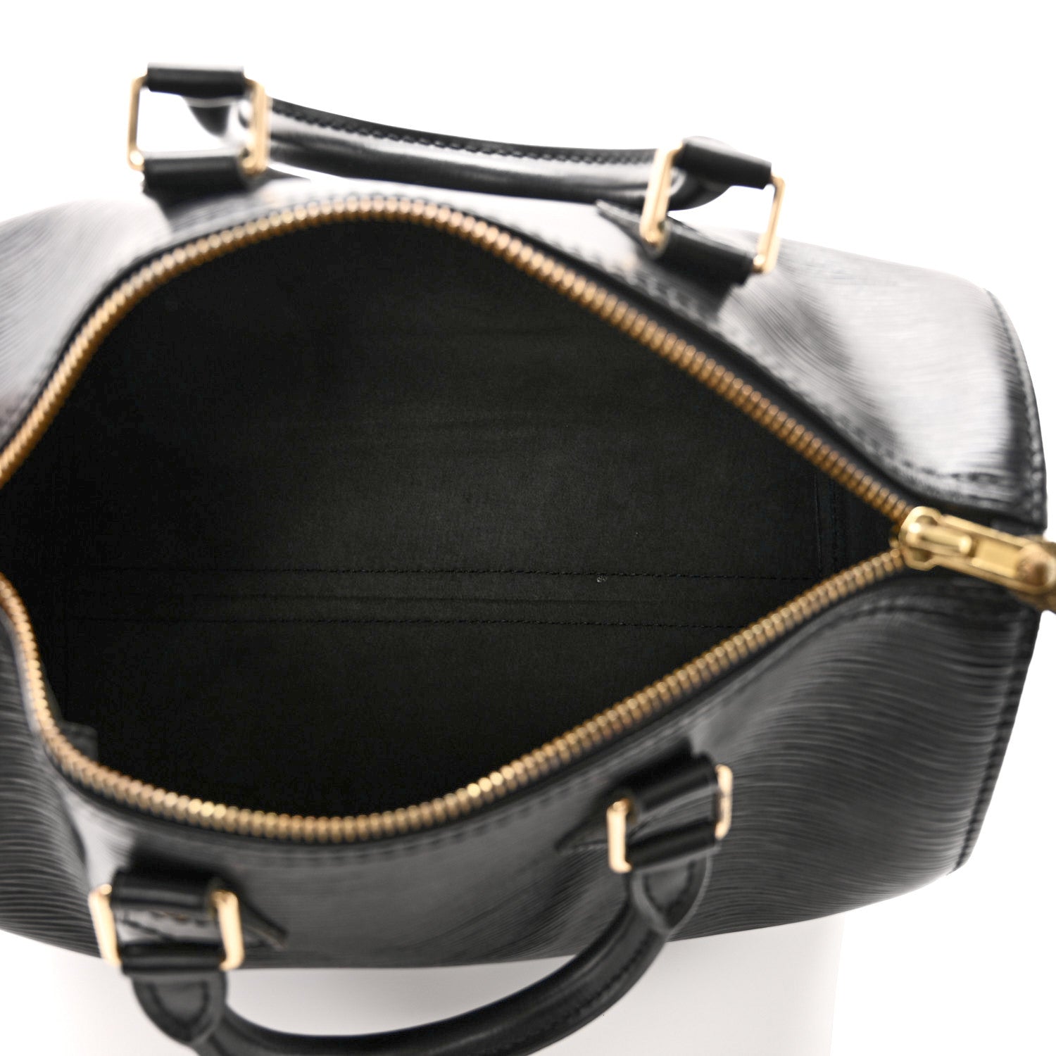 Louis Vuitton Epi Speedy 25 Black 5 of 9