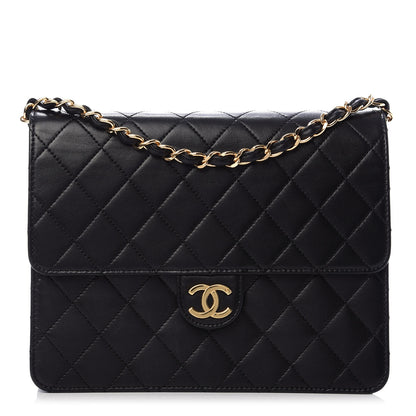 Chanel Lambskin Quilted Small Single Flap Black 1 of 15