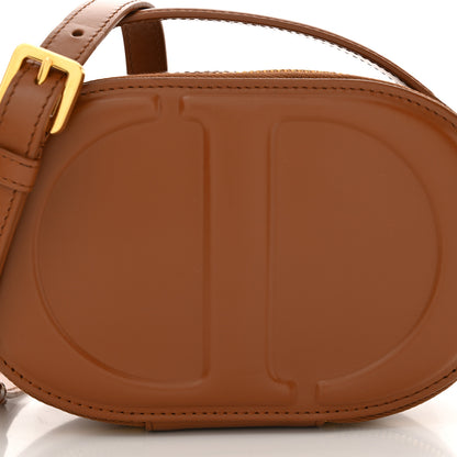 Christian Dior Calfskin CD Signature Oval Crossbody Camera Bag Brown 9 of 13