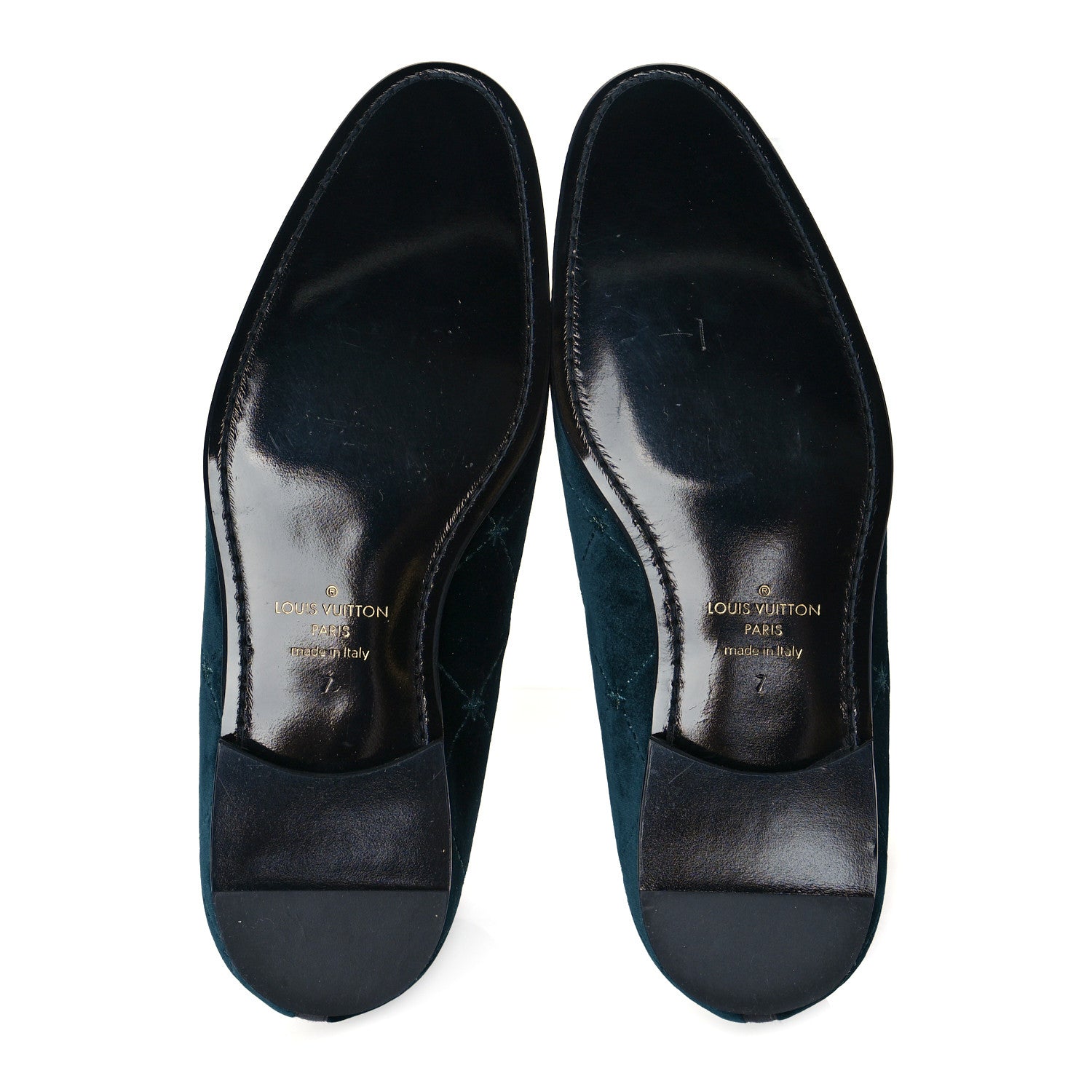 Louis Vuitton Velvet Logo Mens Auteuil Slipper 7 Vert 5 of 9