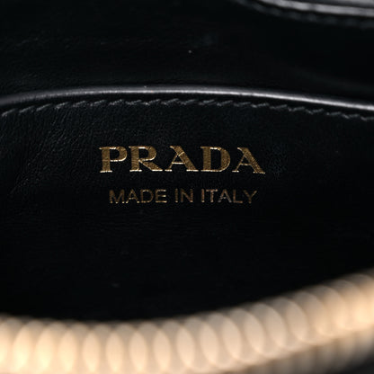 Prada Soft Calfskin Diagramme Crossbody Bag Black 10 of 14