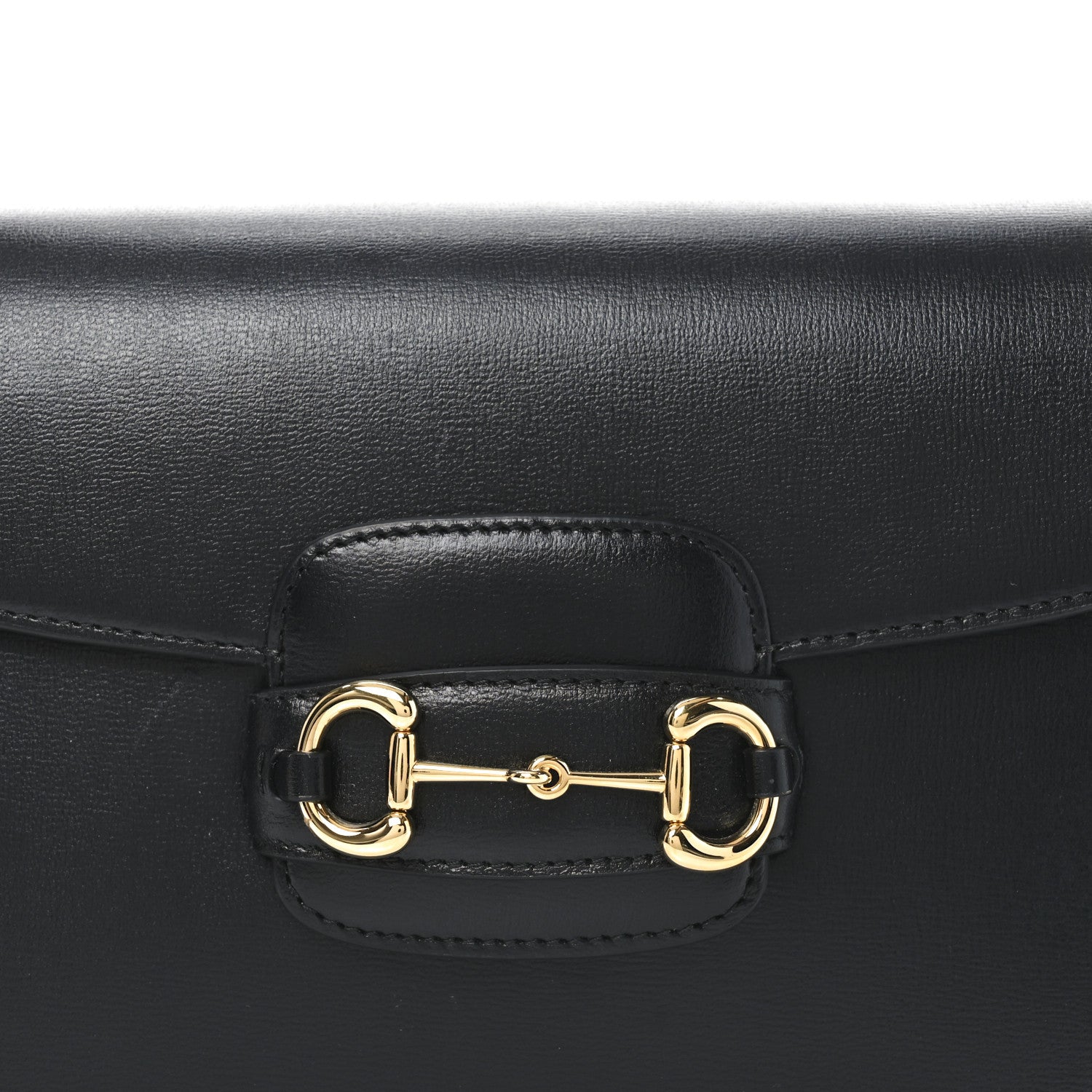 Gucci Azalea Calfskin Horsebit 1955 Shoulder Bag Black 1770437