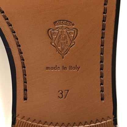 Gucci Calfskin Crystal Womens Jordaan Loafers 37 Mystic White 7 of 9