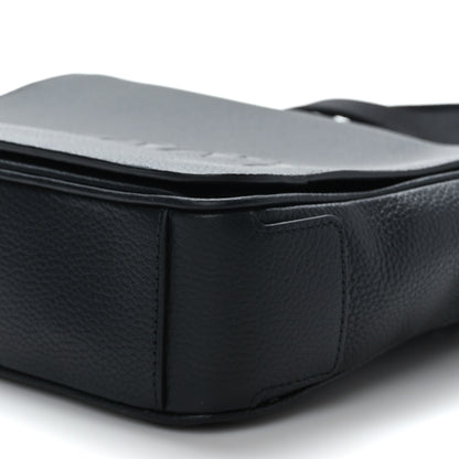 Burberry Grainy Calfskin Embossed Bruno Messenger Black 8 of 8