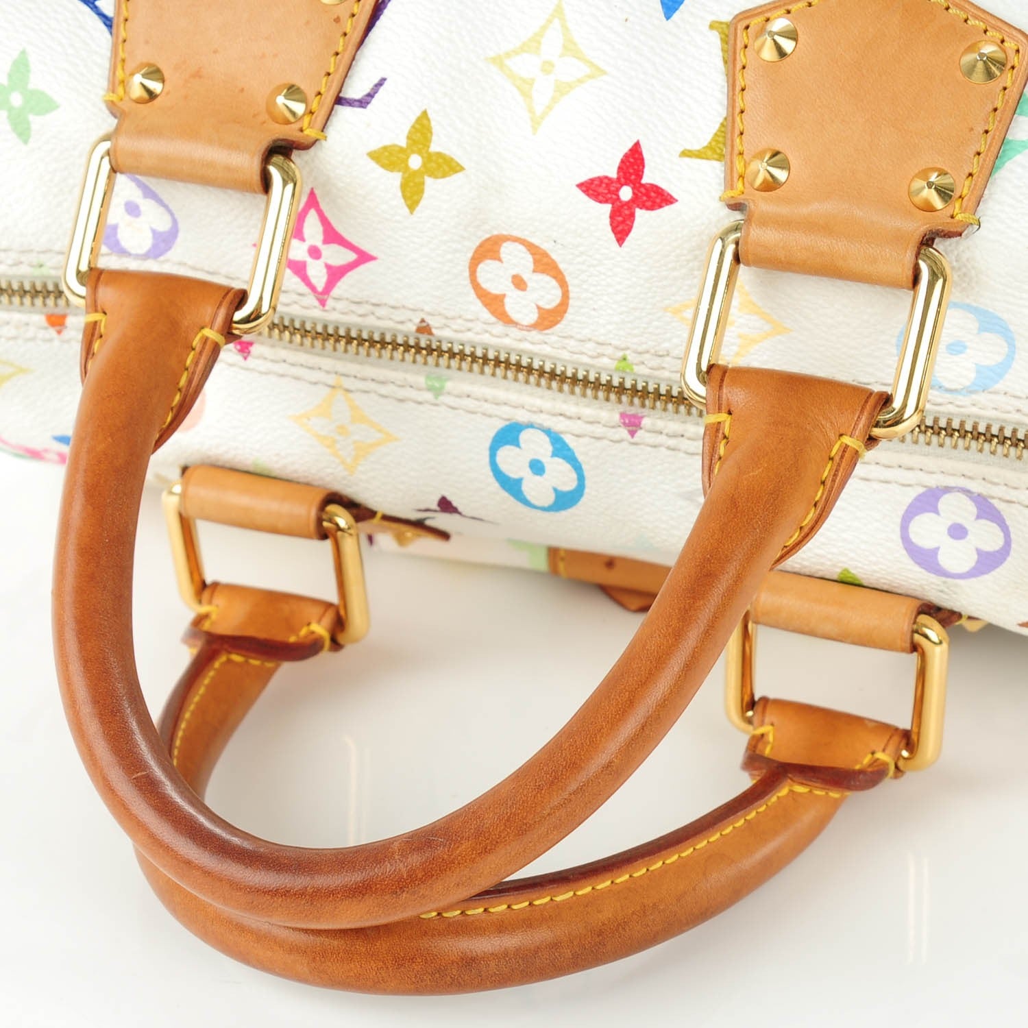 Louis Vuitton Monogram Multicolor Speedy 30 White 5 of 8
