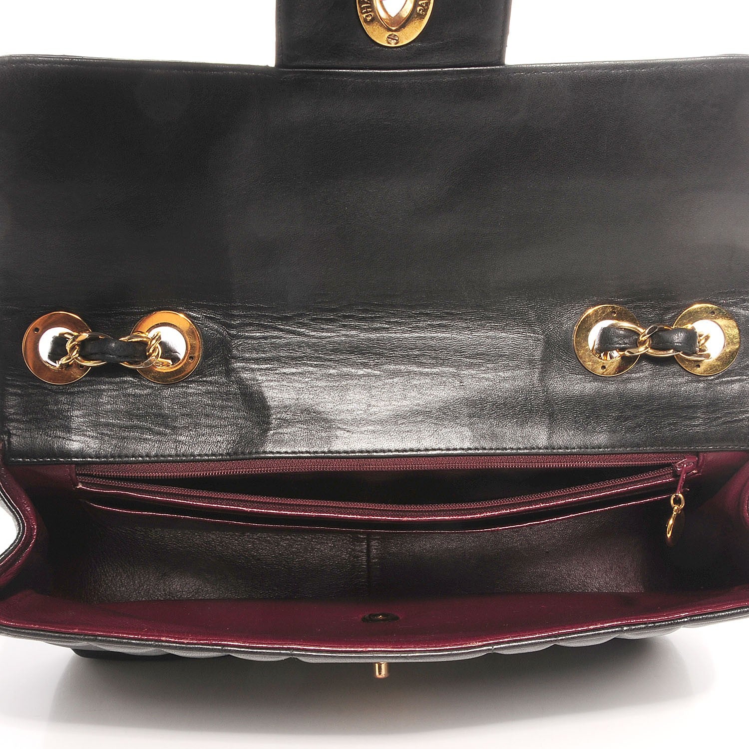 Chanel Lambskin Vertical Quilt Jumbo Single Flap Black 2 of 10