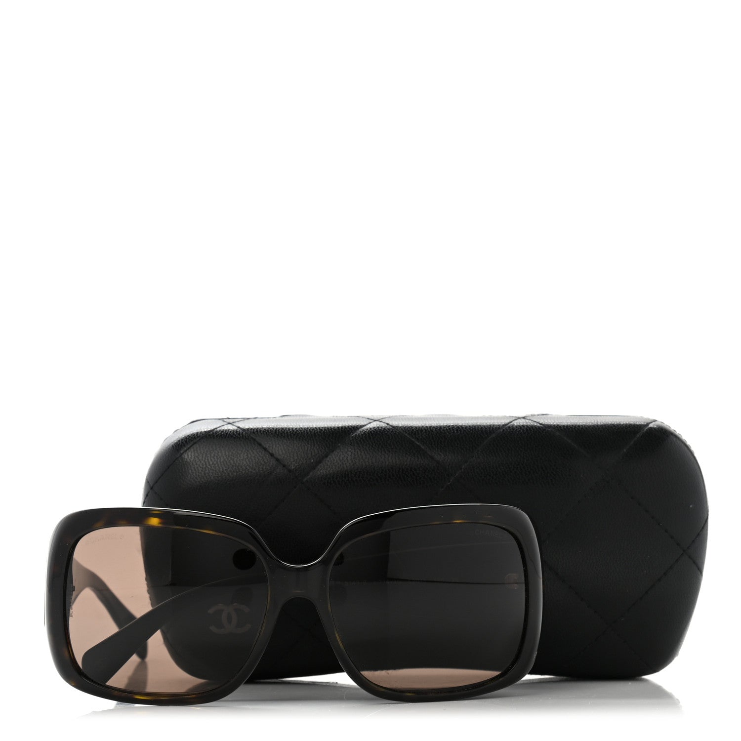 Chanel Acetate Crystal CC Sunglasses 5149-B Tortoise 8 of 8
