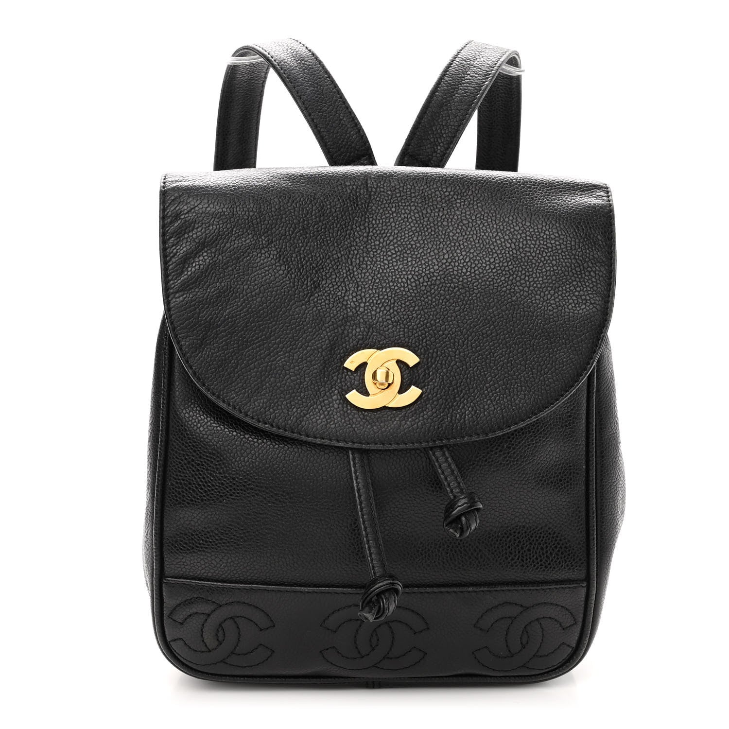 Chanel Caviar CC Backpack Black 1 of 10