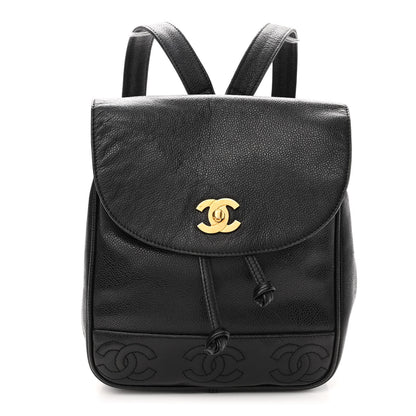 Chanel Caviar CC Backpack Black 1 of 10