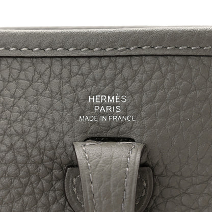 Hermes Taurillon Clemence Evelyne TPM Gris Meyer 6 of 11