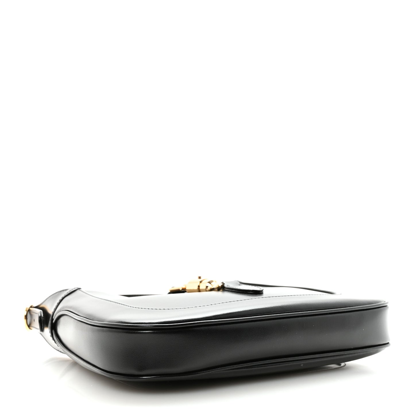 Boarded Dyana Lux Calfskin Small Jackie 1961 Hobo Black