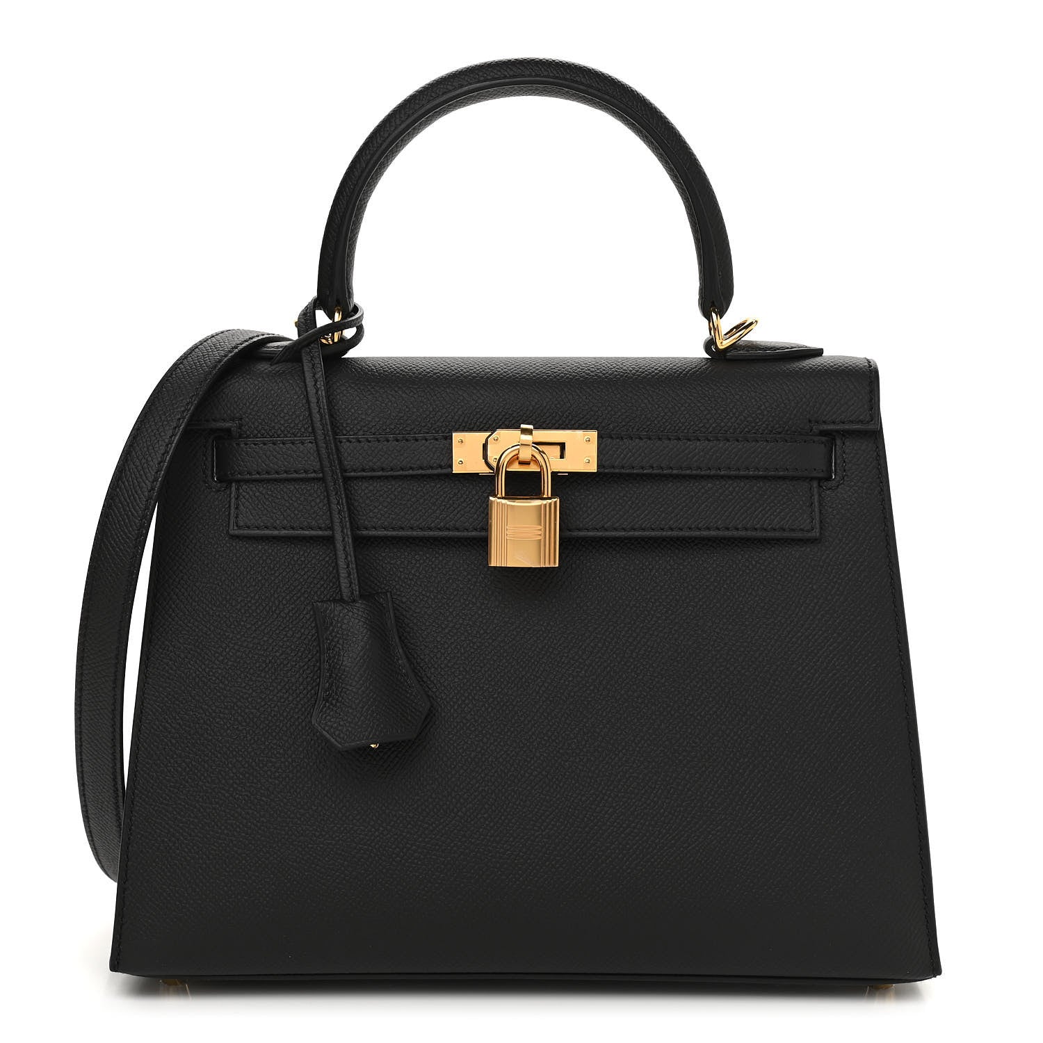 Hermes Epsom Kelly Sellier 25 Black 1 of 11