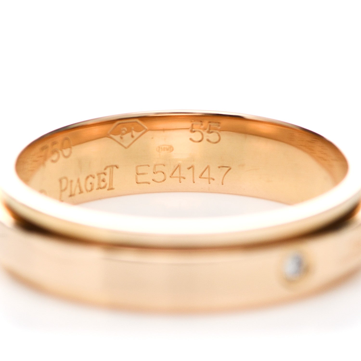 Piaget 18K Rose Gold Diamond Possession Wedding Ring 55 7.25 5 of 6