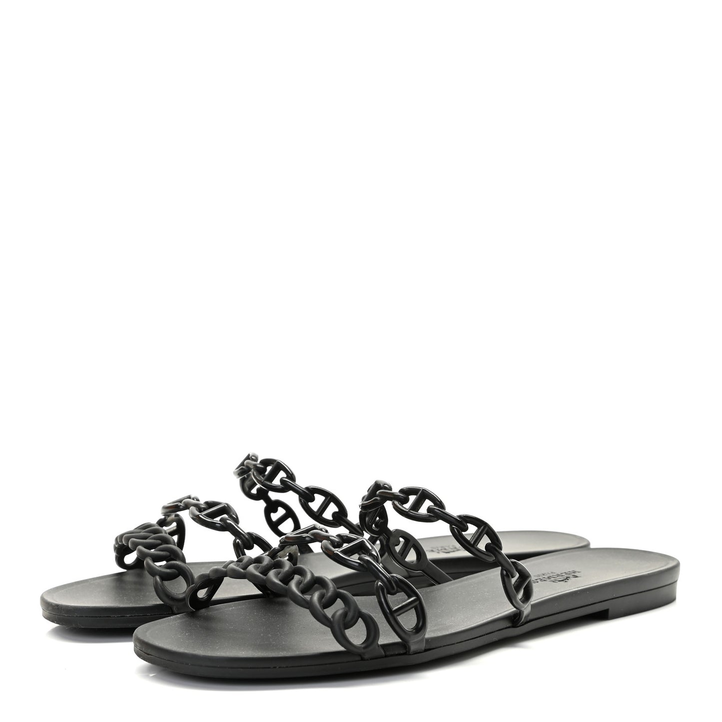 Rubber Chaine d'Ancre Rivage Sandals 39 Black