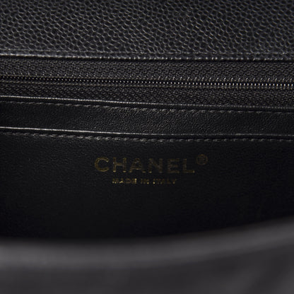 Chanel Caviar Quilted Maxi Single Flap Black 8 of 10