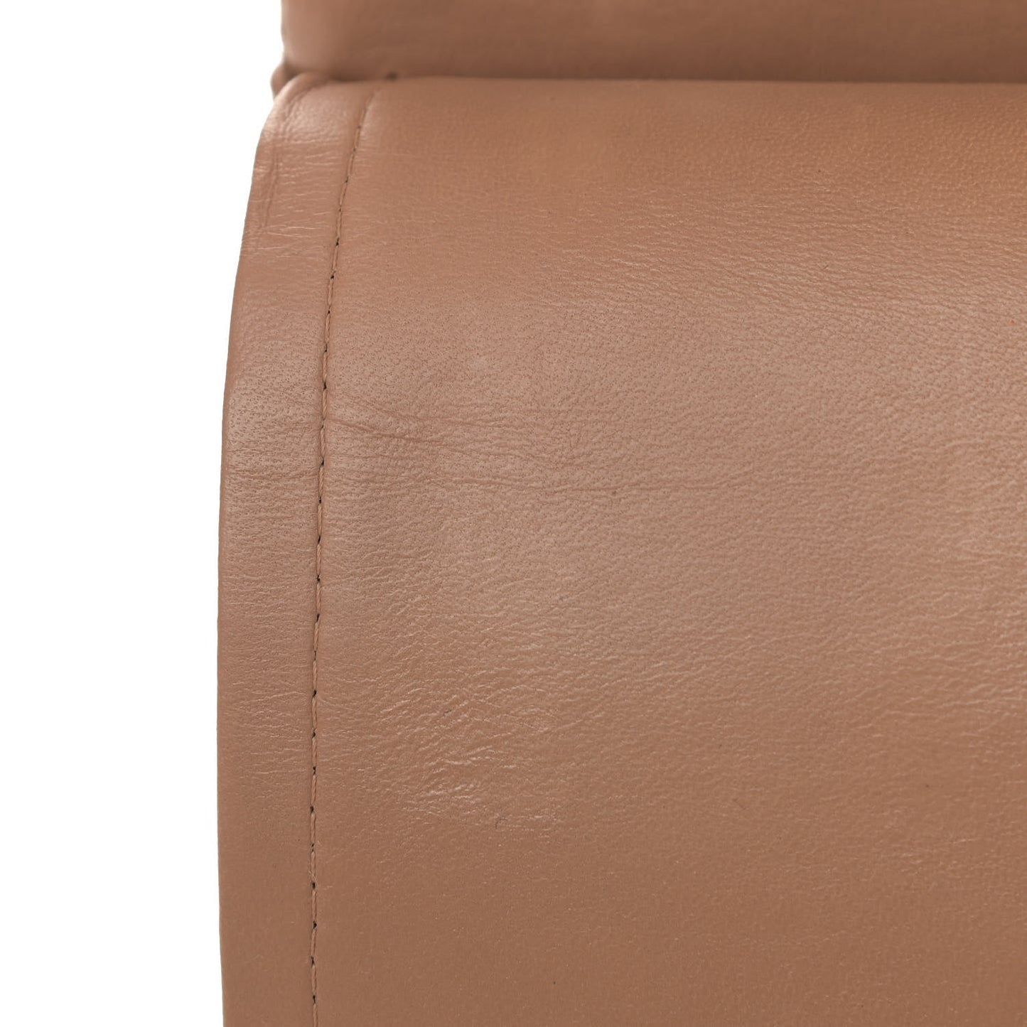 Lambskin Quilted Jumbo Double Flap Brown