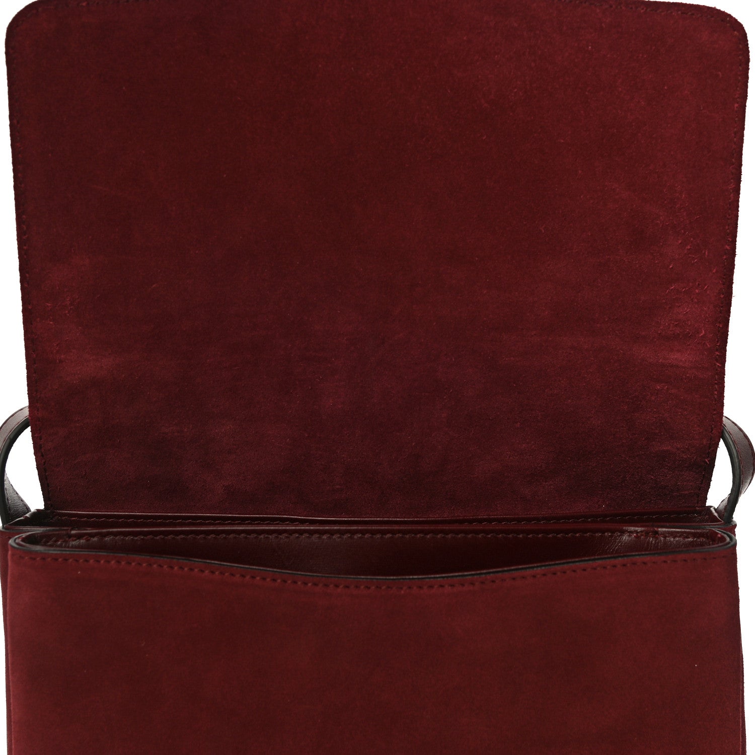 Gucci Suede Medium Arli Flap Shoulder Bag Vintage Bordeaux 16 of 30