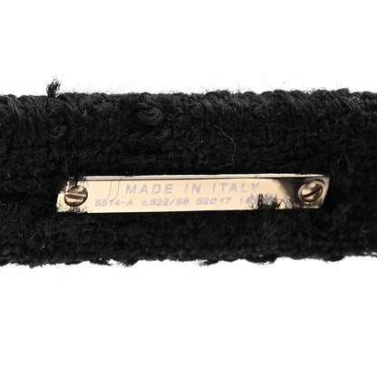 Chanel Acetate Tweed Wool CC Rectangle Sunglasses 5514-A Black 6 of 8
