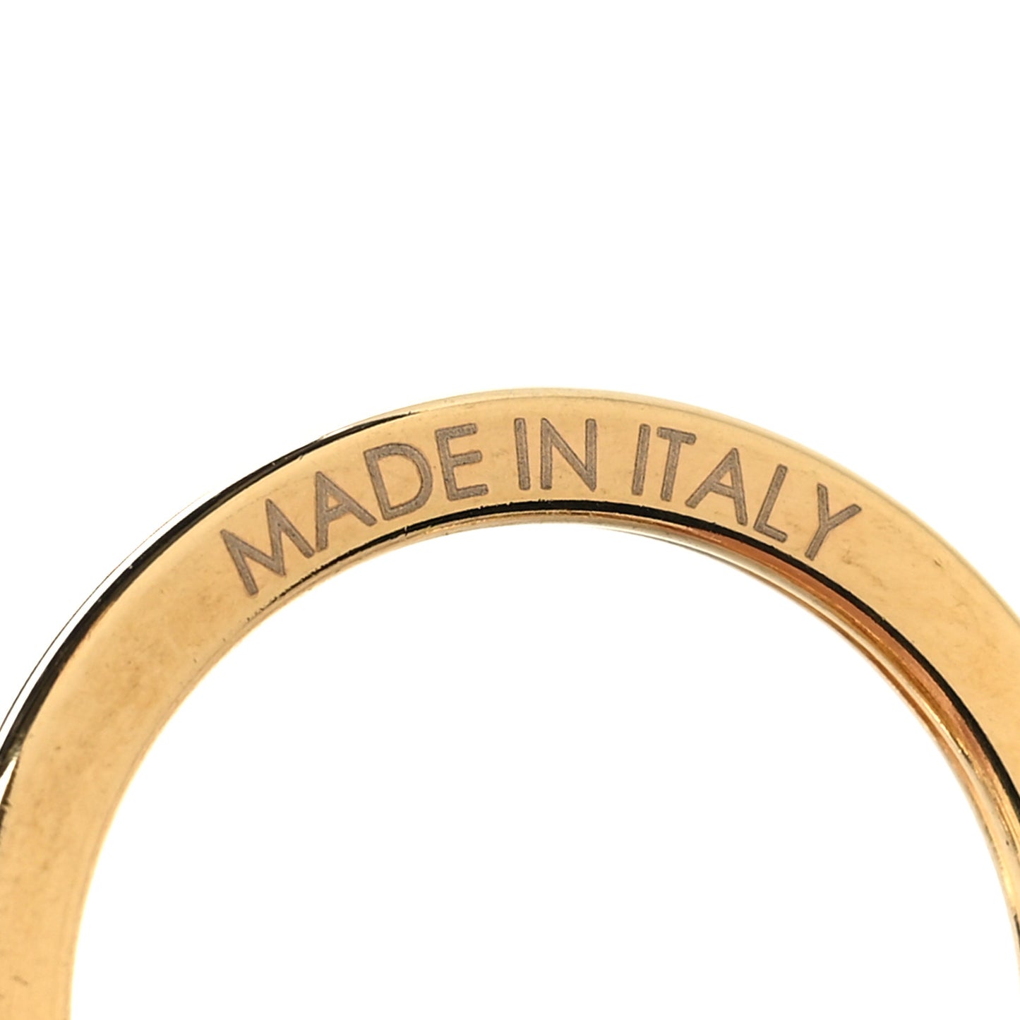 LV Circle Bag Charm Key Holder Gold