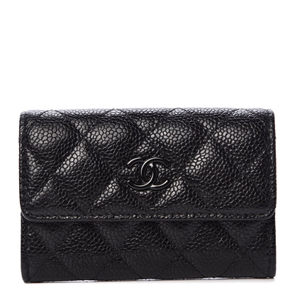 Chanel Caviar Quilted Incognito Flap Card Holder Black 1 of 9