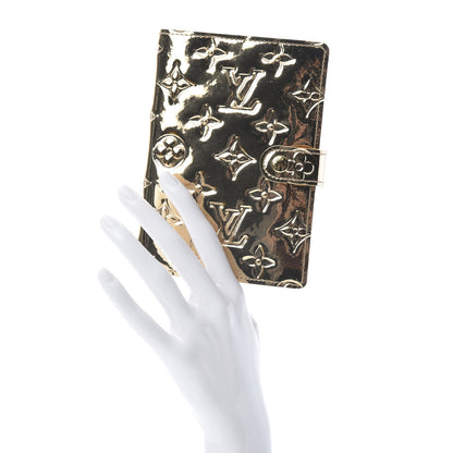 Louis Vuitton Monogram Miroir Small Ring Agenda Gold 2 of 12