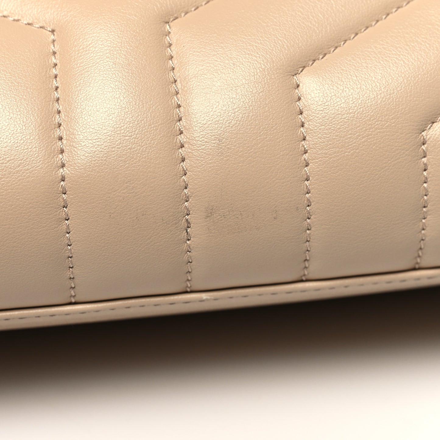 Calfskin Y Quilted Monogram Medium Loulou Chain Satchel Nude Powder