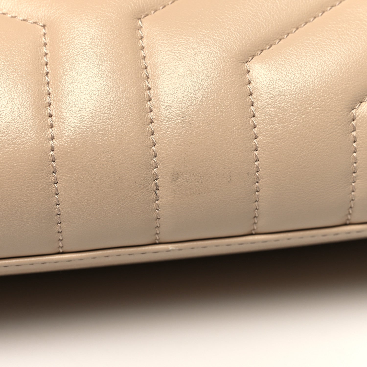 Saint Laurent Calfskin Y Quilted Monogram Medium Loulou Chain Satchel Nude Powder 12 of 12