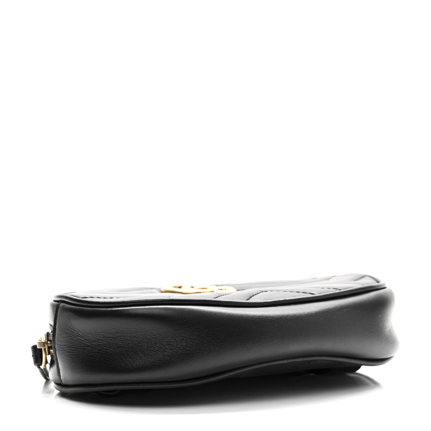 Gucci Calfskin Matelasse GG Marmont Belt Bag Black 4 of 8