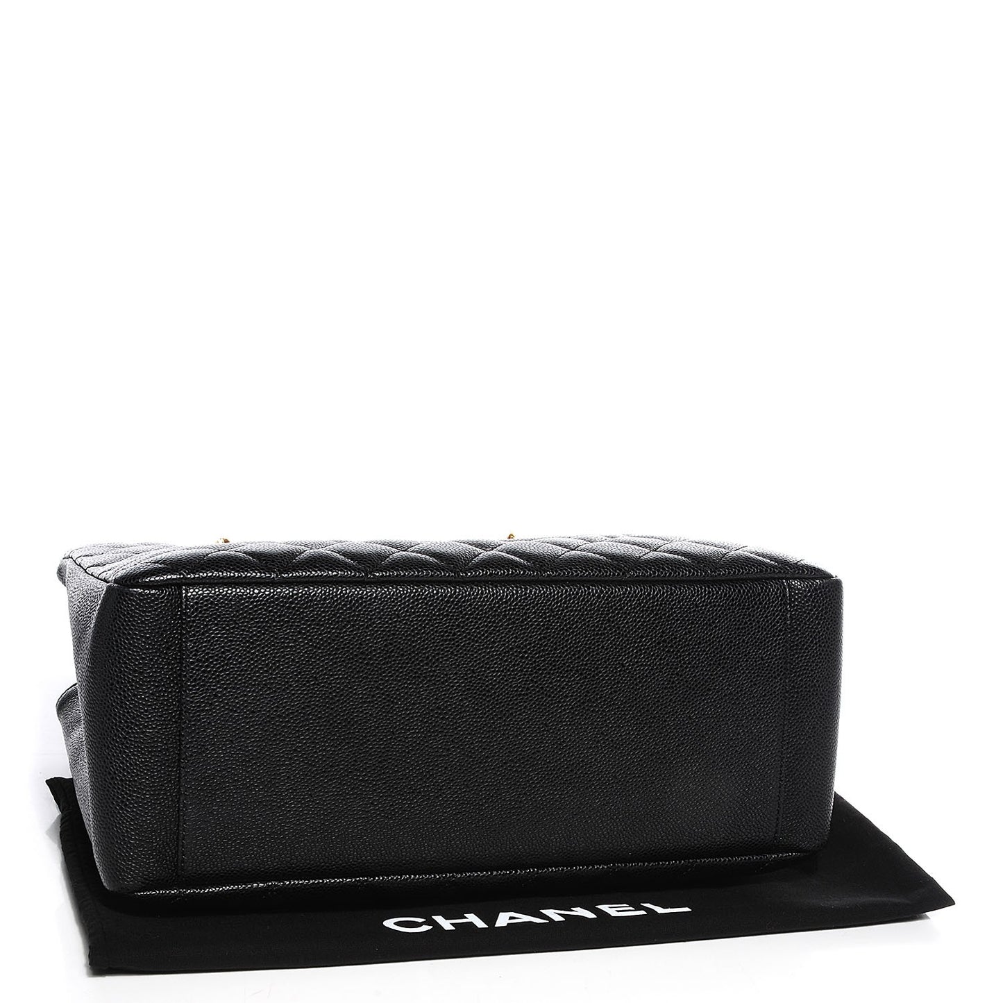 Caviar Quilted Grand Shopping Tote GST Black