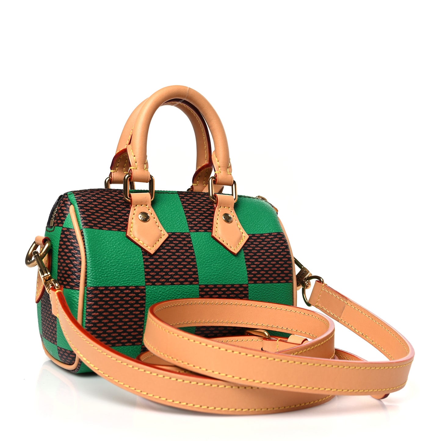 Damier Pop Speedy Bandouliere 18 Green