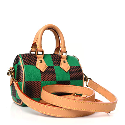 Louis Vuitton Damier Pop Speedy Bandouliere 18 Green 3 of 9