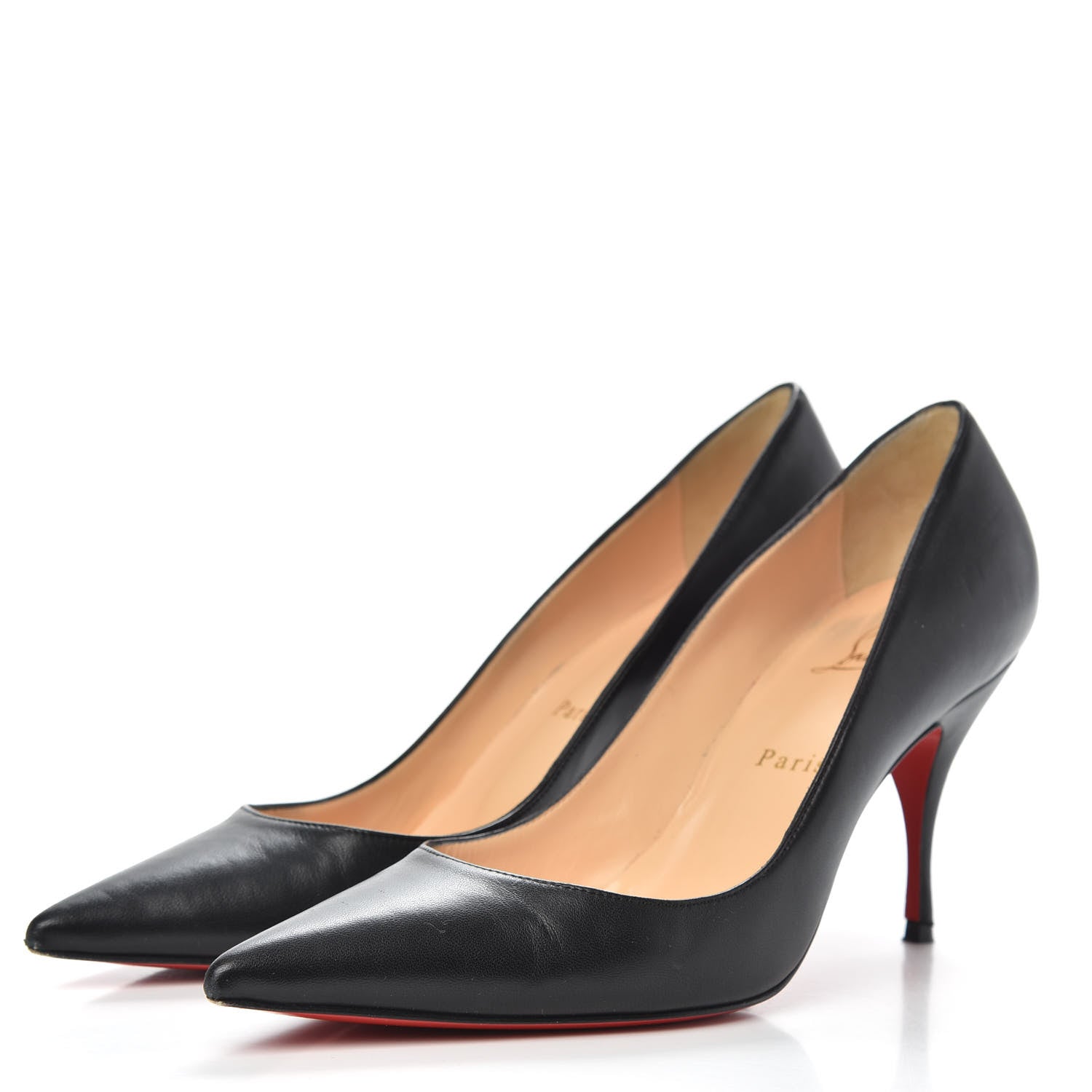 Christian Louboutin Nappa Shiny Pigalle 85 Pumps 38 Black 3 of 11