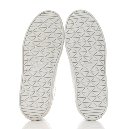 Prada Spazzolato Rois Metal Triangle Logo 25mm Sneakers 36 White Mango 5 of 10
